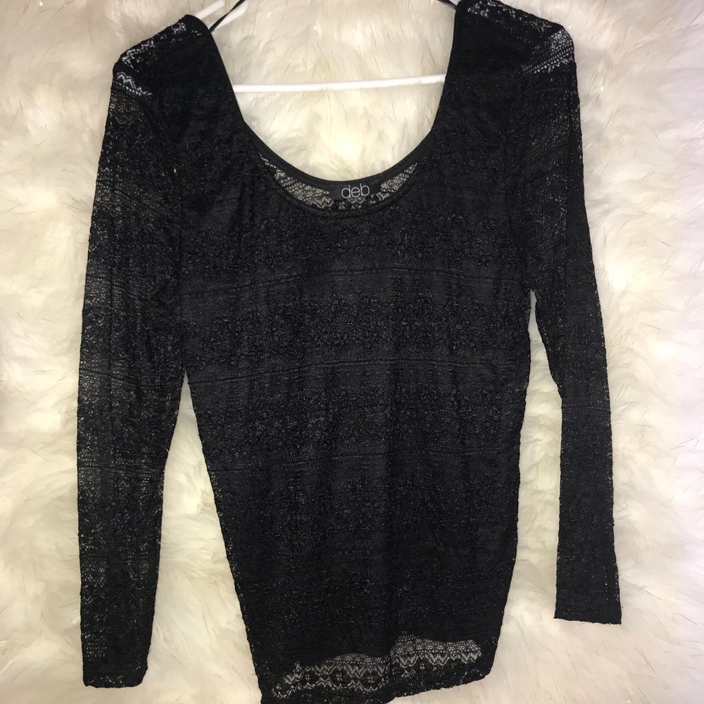 Deb Lace Black Top